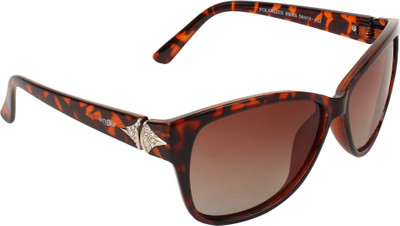 

Amour Oval, Cat-eye, Over-sized Sunglasses(Grey