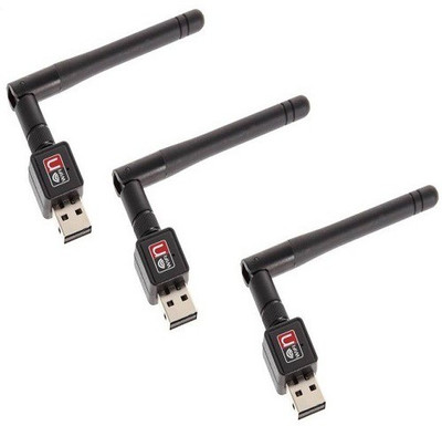 

VU4 Sets Of 3 600 mbps Wifi USB Adapter(Black)