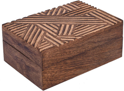 

Store Indya SI-IND-BWN0007 Multipurpose Vanity Box(Brown)