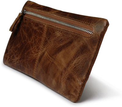 

Taslar Men Brown Genuine Leather Wallet(2 Card Slots)