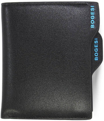 

Lusso Pelle Men Black Genuine Leather Wallet(7 Card Slots)