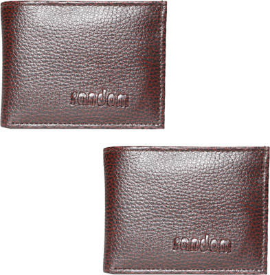 

Random Men Red Artificial Leather Wallet(2 Card Slots)