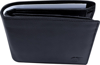 

The Purple Marke Men Black Artificial Leather Wallet(8 Card Slots)