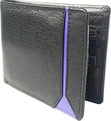 

NUKAICHAU Men Blue Genuine Leather Wallet(5 Card Slots), Cobo blk blu 5
