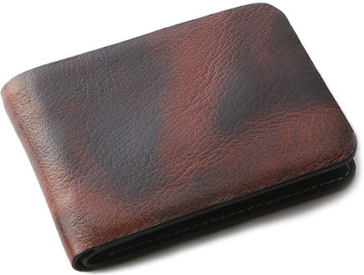 

OHM New York Men Formal Brown Genuine Leather Wallet(5 Card Slots), Tan
