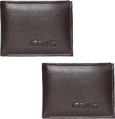 

Random Men Brown Artificial Leather Wallet(2 Card Slots)
