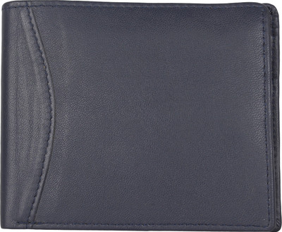 

Bags R Us Men Blue Genuine Leather Wallet(4 Card Slots), Navy blue