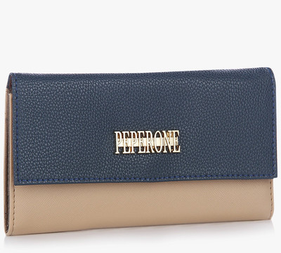 

Peperone Women Casual Blue, Beige Artificial Leather Wallet(8 Card Slots), Blue3036