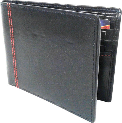 

NUKAICHAU Men Black Genuine Leather Wallet(4 Card Slots), Cobo blk 4