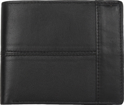 

Bags R Us Men Black Genuine Leather Wallet(8 Card Slots)