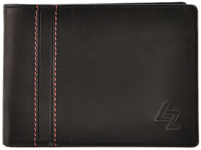 

Leather Zentrum Men Black Genuine Leather Wallet(5 Card Slots)