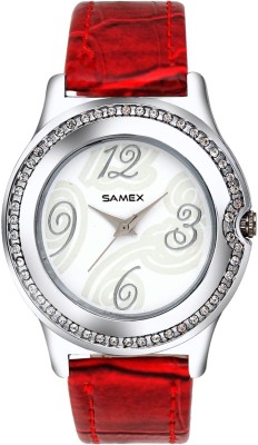 SAMEX SAM1004RD SHEEN FASHIONABLE DIAMIOND WATCHES FOR WOMEN Watch  - For Women   Watches  (SAMEX)