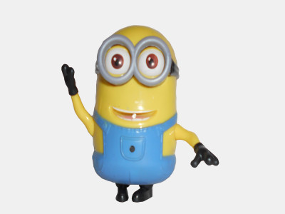Emob Mini Action Figure Cartoon Character with Moveable Hands/Legs and Light & Sound(Multicolor)