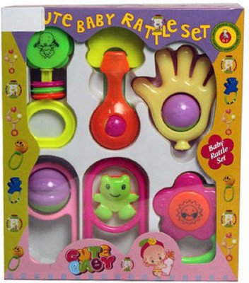 

Mr. Tomato Baby Toys (6 PCS) Rattle(Multicolor)