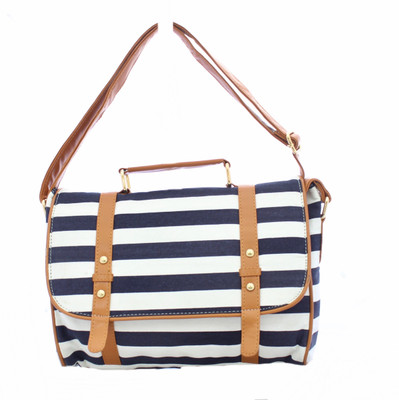

Bagclan striped sling Sling Bag(Blue, 5 inch)