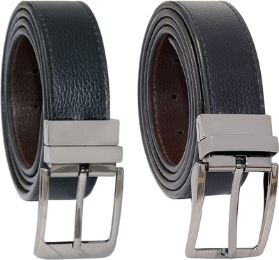 

Random Men Formal, Casual Black Artificial Leather Reversible Belt