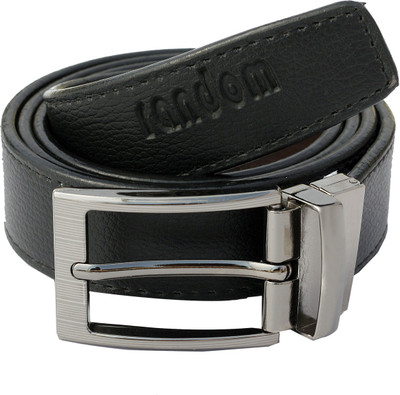 

Random Men Formal, Casual Black Artificial Leather Reversible Belt
