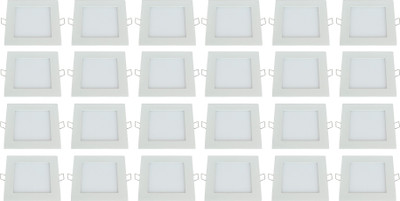 

Bene 12w Square Panel, Color of LED Warm White (Pack of 24 Pcs) Recessed Ceiling Lamp