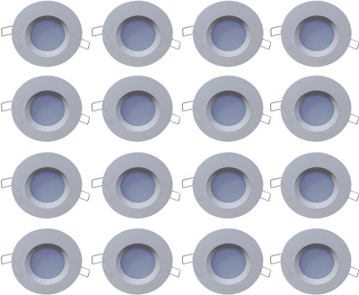 

Bene 3w Round Ceiling Light, Color of LED Warm White (Yellow) (Pack of 16 Pcs) Recessed Ceiling Lamp