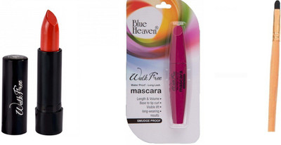 

Blue Heaven walk free lipstick 7 with walk free mascara and lip filler(Set of 3)