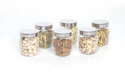 Steelo 6 Pieces PET Squarish - 250 ml Plastic Grocery Container(Pack of 6, Clear) Steelo 6 Pieces PET Squarish - 250 ml Plastic Grocery Container(Pack of 6, Clear)