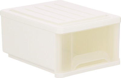 

Howards 1 Compartments Plastic Odeda Stackable Drawer - Small(White)
