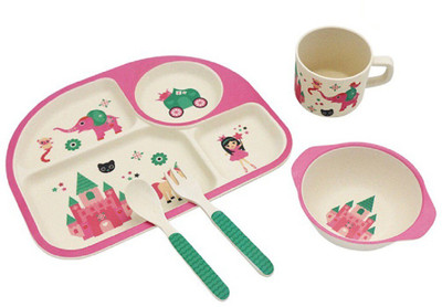 

LuvLap Baby Bamboo Cutlery Set - Bamboo fibre(Pink)