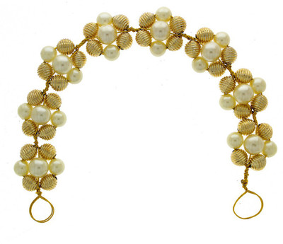 

Anuradha Art Jewellery ZHB-635 Hair Pin(Gold, White)