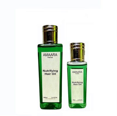 Amaara Herbs Nutrifying Hair Oil (100ml) with free (50ml) Hair Oil(150 g) available at flipkart for Rs.155