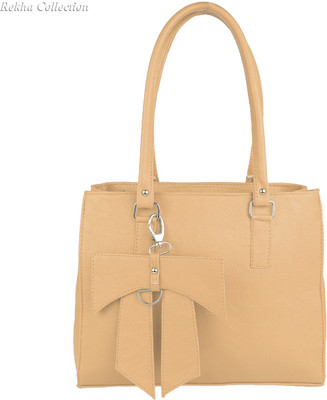 

Rekha Collection Hand-held Bag(Beige)