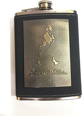 

Skywalk Stitched Leather And Stainless Steel Hip Flask 8 Oz Design Engraved Hip Flask(230 ml)