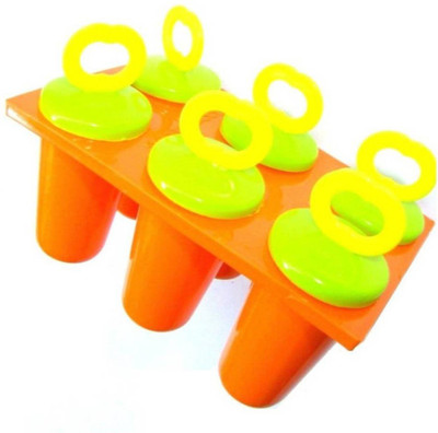 

Manoramaenterprises So Beautiful Ice Cube Molds Orange Plastic Ice Cube Tray(Pack of 1)