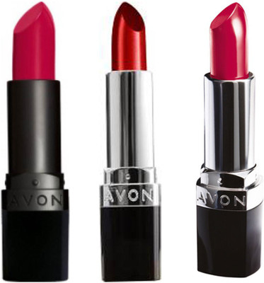 

Avon Anew True Color Perfectly Lipstick (Set of 3)(Red Supreme, Poppy Love, Fuchsia Fever, 12 g)