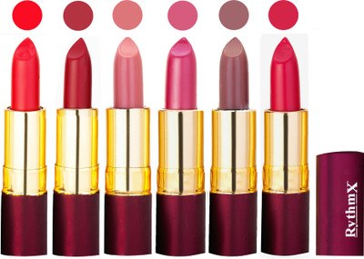 

Rythmx Dry Matte Lipstick Combo Set Of 6 Pcs 31(Multicolor,)