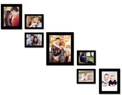 

Swadesi Stuff MDF Photo Frame(Black, 7 Photos)