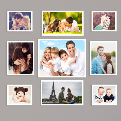 

Swadesi Stuff MDF Photo Frame(White, 9 Photos)