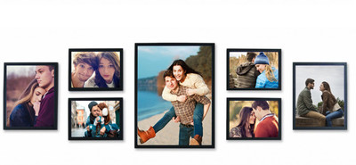 

Swadesi Stuff MDF Photo Frame(Black, 7 Photos)