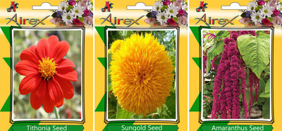Airex Tithonia, Sungold, Amaranthus Seed(15 per packet)