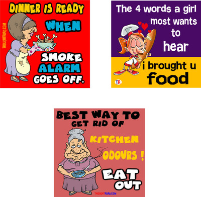 

FOOD ALARAM EAT OUT Paper Print(12 inch X 12 inch, Rolled)