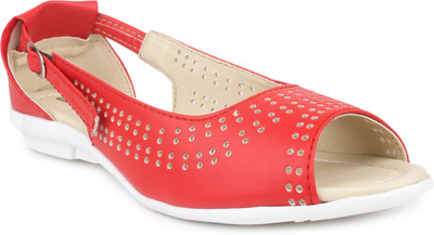 

Moonwalk Women Red Flats