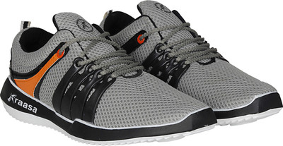 

Kraasa Premium Sports Running Shoes For Men(Grey, Black
