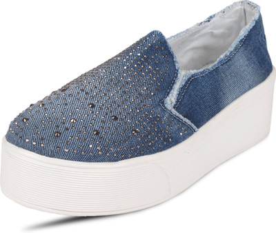 

Anand Archies Slip On Sneakers For Women(Blue, Multicolor