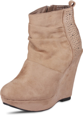 

Anand Archies Boots For Women(Beige