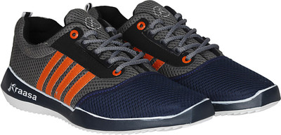 

Kraasa Premium Sports Running Shoes For Men(Navy, Grey