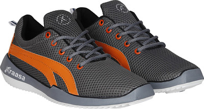 

Kraasa Premium Sports Running Shoes For Men(Grey, Orange