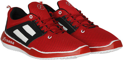 

Kraasa Premium Sports Running Shoes For Men(Red, White