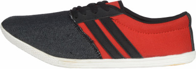 

Sicadon eFASHION Striped Casual Training & Gym Shoes For Men(Black, Red