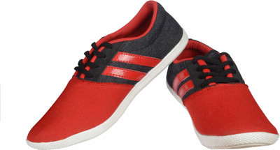 

Sicadon eFASHION Striped Casual Training & Gym Shoes For Men(Red, Black