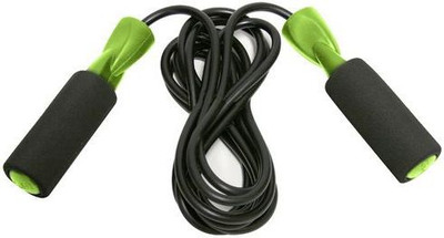 

National Sports Exclusive Gym training and home exercises Green & Black Bearing Rope Ball Bearing Skipping Rope(Green, Length: 320 cm)