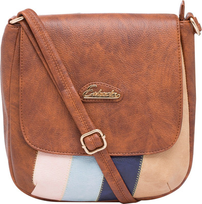 

ESBEDA Women Casual Brown PU Sling Bag